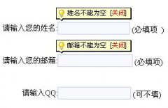 asp.net验证控件气泡提示效果源代码