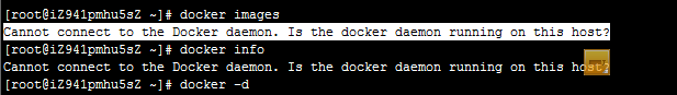 安装的docker无法启动 Cannot connect to the Docker daemon. Is the docker daemon running on this