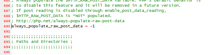 PHP5.6接口报错提示 Automatically populating $HTTP_RAW_POST_DATA is deprecated and will be remov